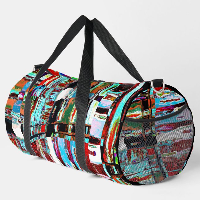 Small Duffel Bag – Collapse Reflection Abstract  (Right Corner)