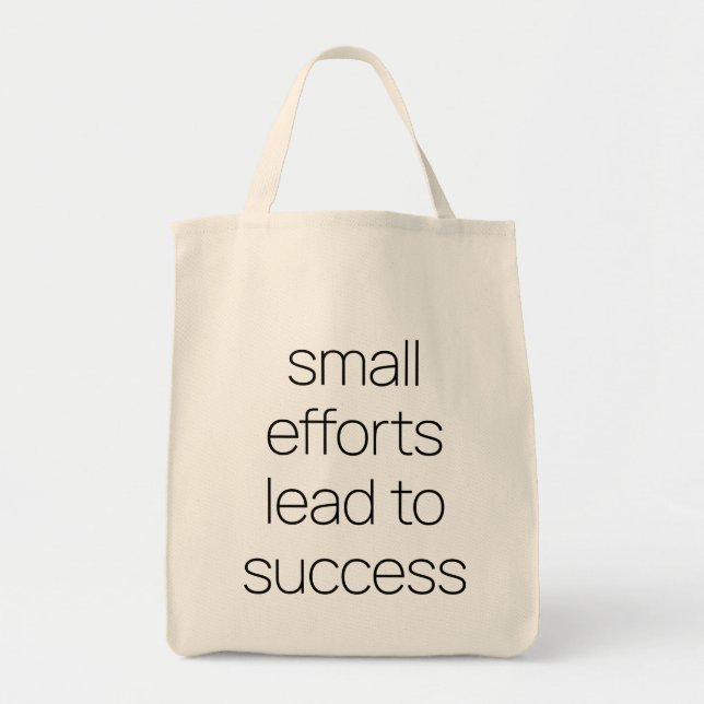 Small Efforts Grocery Tote Bag (Front)