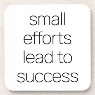 Small Efforts Hard Plastic Coaster