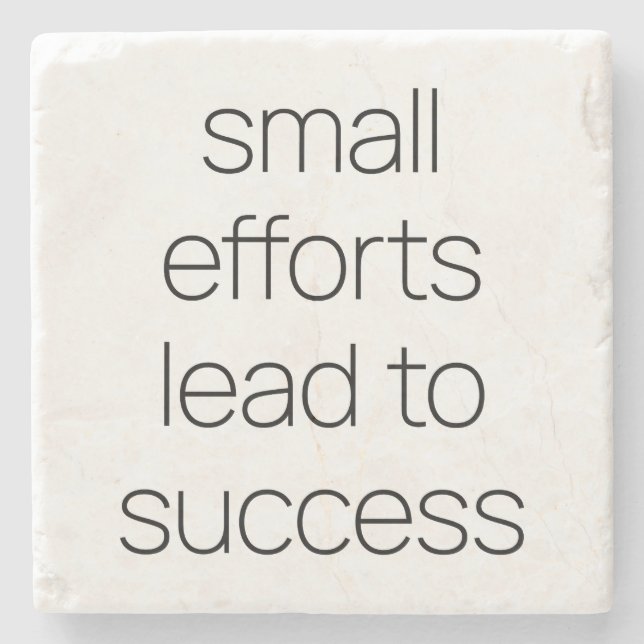 Small Efforts Marble Stone Coaster (Front)