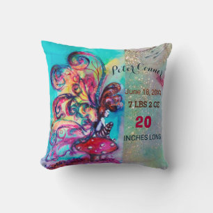 SMALL ELF OF MUSHROOMS BABY SHOWER Boy Baby Status Cushion