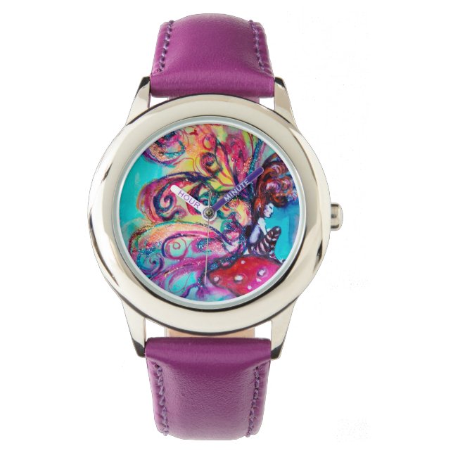 SMALL ELF OF MUSHROOMS Fantasy Watch (Front)