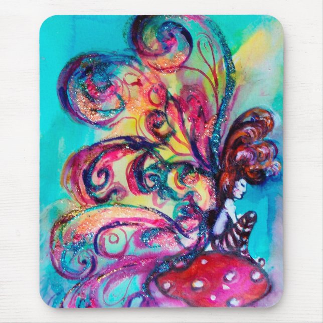 Small Elf of Mushrooms Mouse Mat (Front)