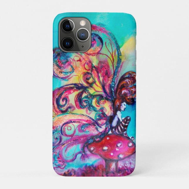 SMALL ELF OF MUSHROOMS ,Pink Gold Yellow Blue Case-Mate iPhone Case (Back)
