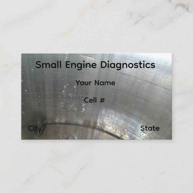 Small Engine Diagnostics Business Card (Front)