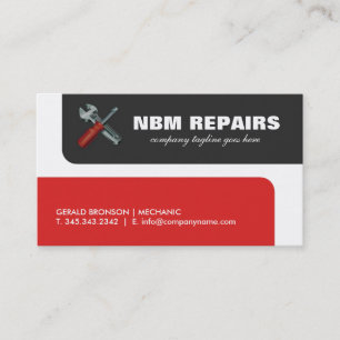 Small Engine Mechanic Business Cards