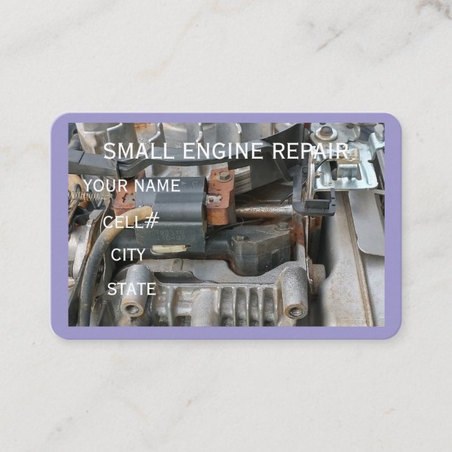 Small Engine Repair Business Card (Front)