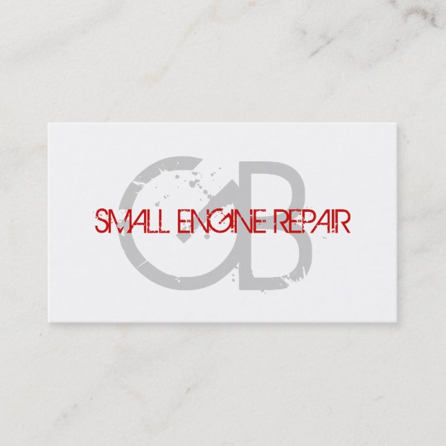 Small Engine Repair Business Cards (Front)