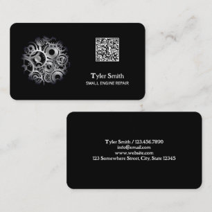 Small Engine Repair QR Business Card
