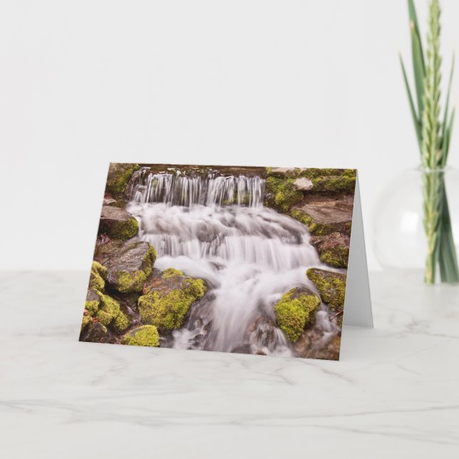 Small Falls In Yosemite Card (Front)