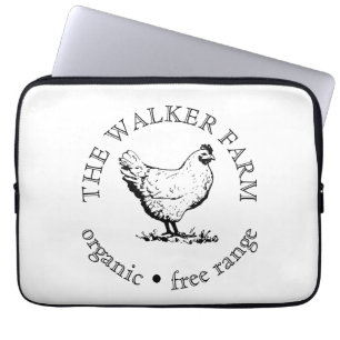 Small Farm Business Promotional Logo Laptop Sleeve