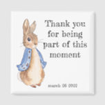 small favours fridge magnet<br><div class="desc">Personalised small favour for baby shower or any Peter the rabbit party</div>