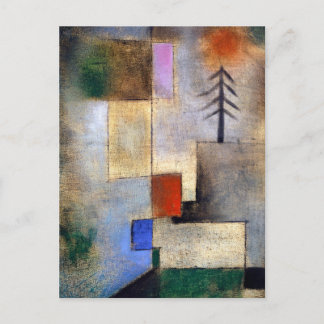 Small fir picture - Paul Klee - abstract landscape Postcard