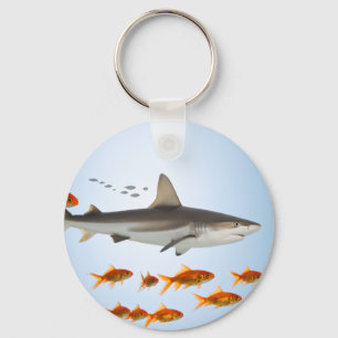 Small Fish Big Shadow Key Ring