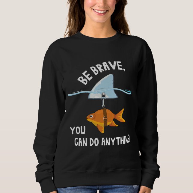 Small Fish With Shark Fin Sweatshirt (Front)
