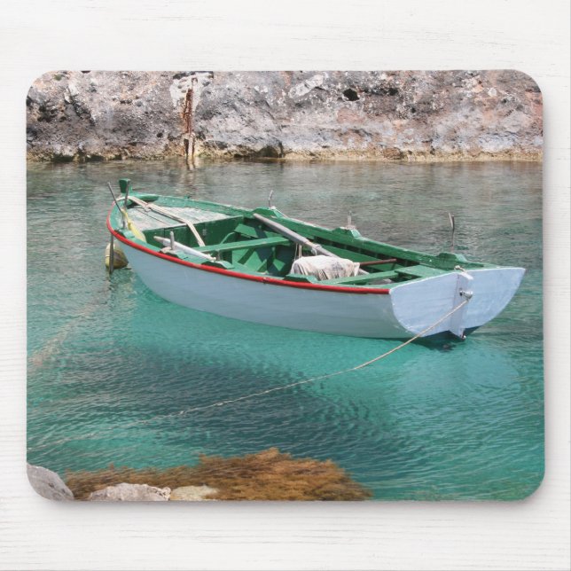 Small Fishing Boat Mouse Mat (Front)