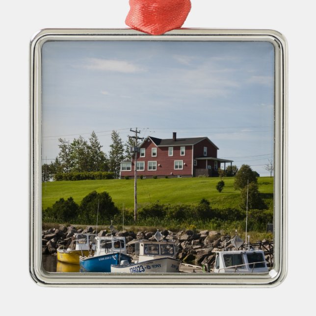 Small fishing village near Grande-Riviere, Metal Tree Decoration (Front)