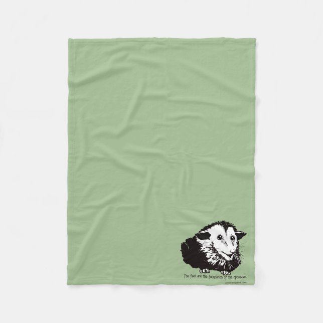 Small fleece blankie with possum blanket (Front)