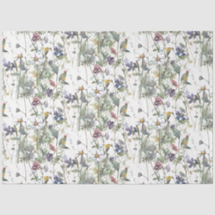 Small Florals Decoupage Tissue Paper