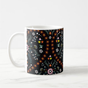 Small flower heart: fantasy seamless. coffee mug