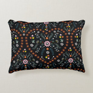 Small flower heart: fantasy seamless. decorative cushion