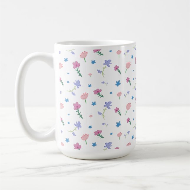 Small Flower Pattern Mug (Left)
