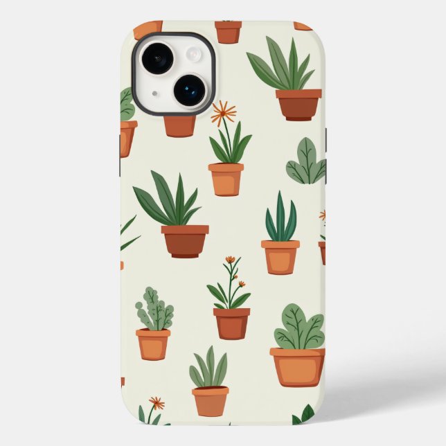 Small flowerpot iPhone case (Back)
