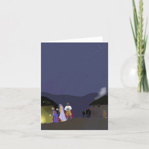 Small folded Christmas card