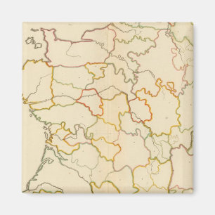 Small French Rivers Outline Magnet