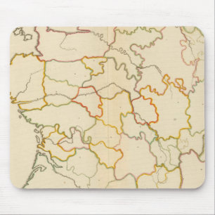 Small French Rivers Outline Mouse Mat