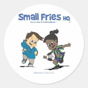 Small Fries HQ Danny and Delores Sticker Round