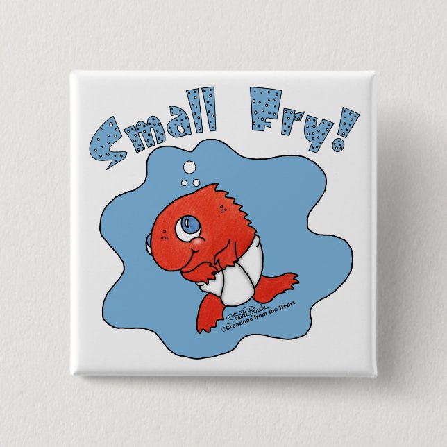 Small Fry 15 Cm Square Badge (Front)
