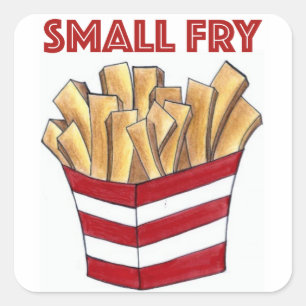 SMALL FRY Fast Food French Fries Foodie Stickers