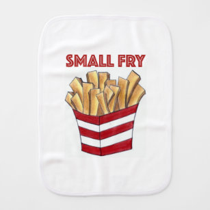 SMALL FRY Foodie French Fries Chips Fast Food Burp Cloth