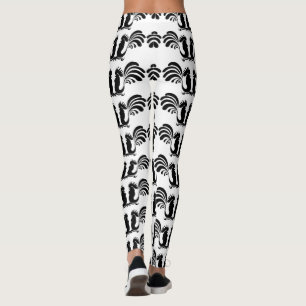 Small Funny Roosters Year 2017 Leggings