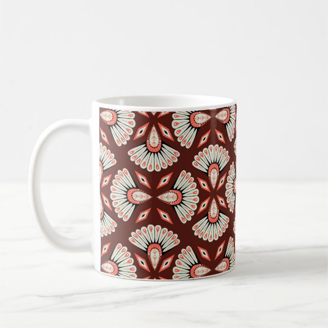 Small Geometric Motifs: Decoration Textile Pattern Coffee Mug (Left)