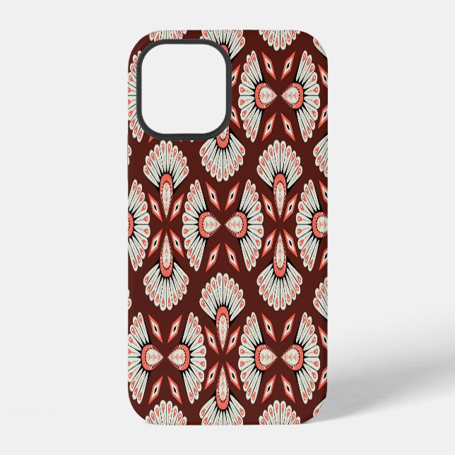 Small Geometric Motifs: Decoration Textile Pattern iPhone Case (Back)