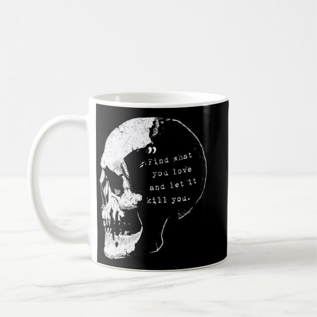 Small Gifts Charles Bukowski Funny Graphic Gift Coffee Mug (Left)