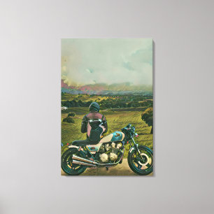small gifts for motorcyclists canvas print