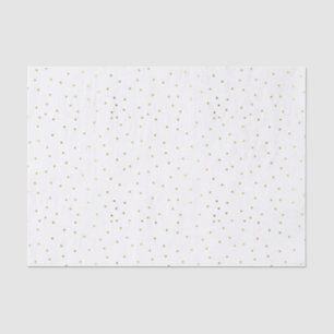 Small Gold Tone Polka Dot Tissue Paper