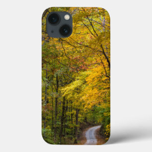 Small Gravel Road Lined With Autumn Colour iPhone 13 Case