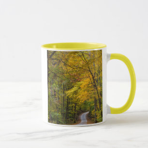 Small Gravel Road Lined With Autumn Colour Mug