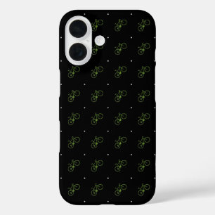 small green bikes iPhone 16 case