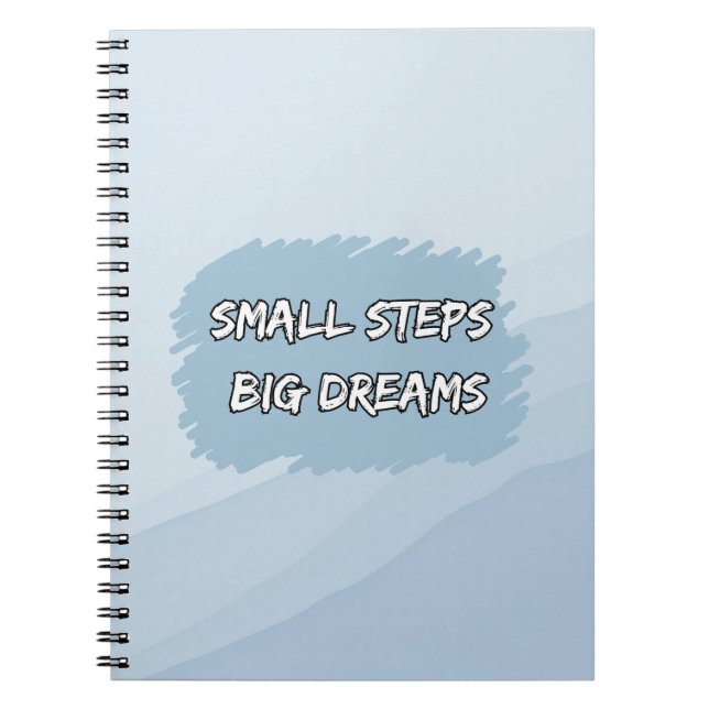 Small Habits, Big Dreams | Motivational Notebook (Front)