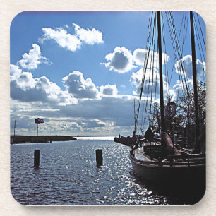 Small Harbour Cork Coaster
