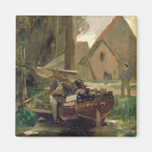 Small Harbour with a Boat Magnet