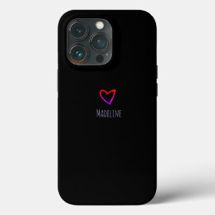 Small Heart Simple Hand Drawn Rainbow iPhone 13 Pro Case