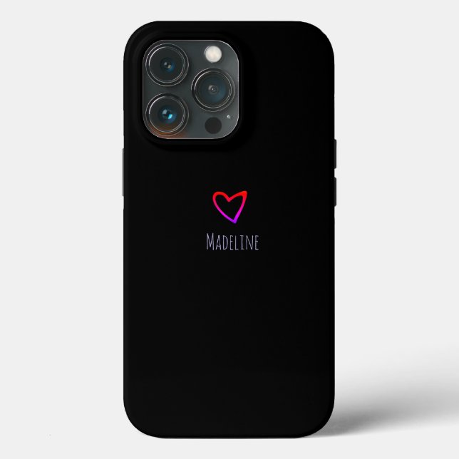 Small Heart Simple Hand Drawn Rainbow  Case-Mate iPhone Case (Back)