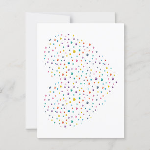 Small Hearts Big Heart - Watercolor Postcard