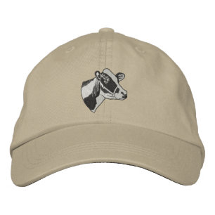 Small Holstein Head Embroidered Hat